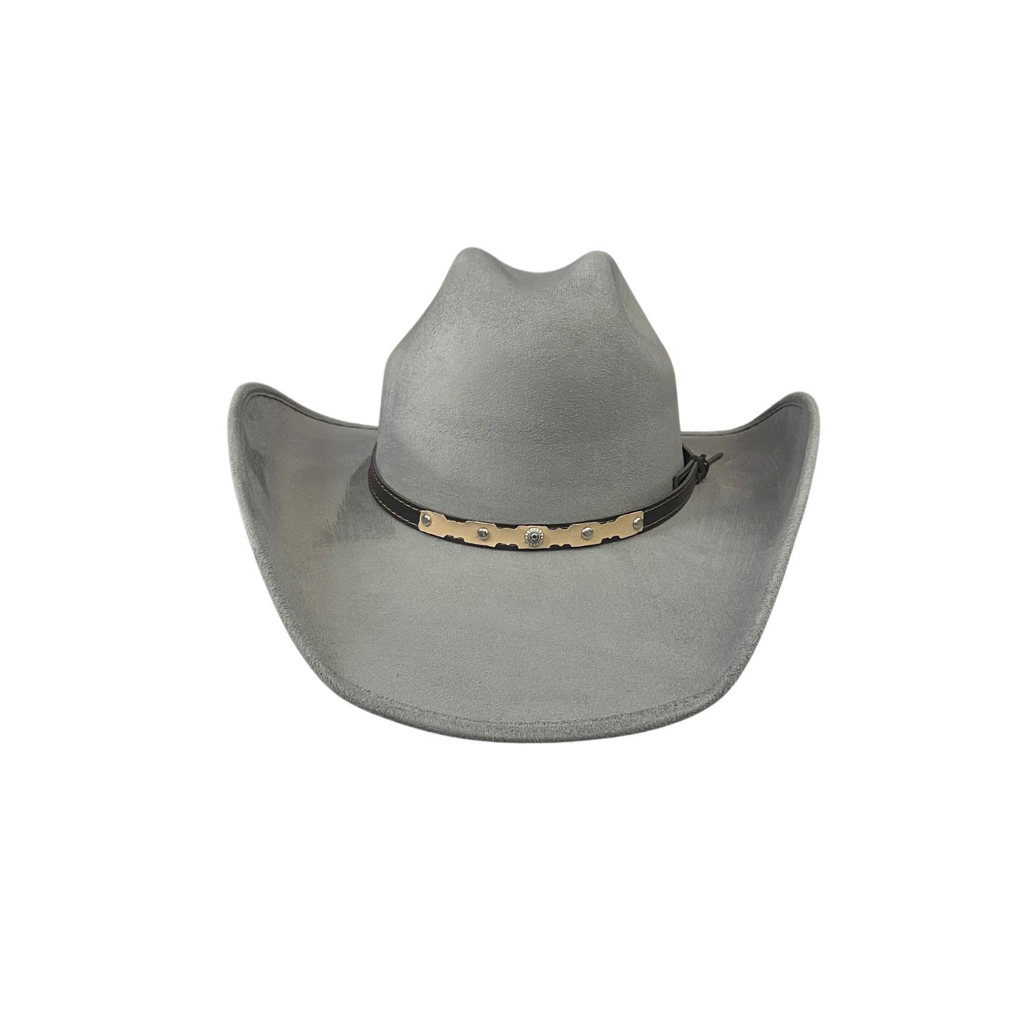 Unisex Vegan Suede Western Cowboy Hat: Red / Medium (56-58cm)