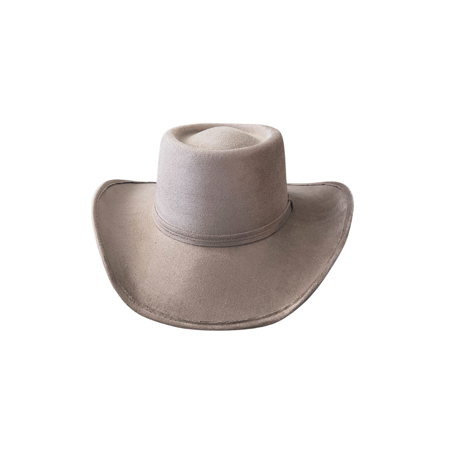 Unisex Vegan Western Gambler Cowboy Hat: Dark Taupe