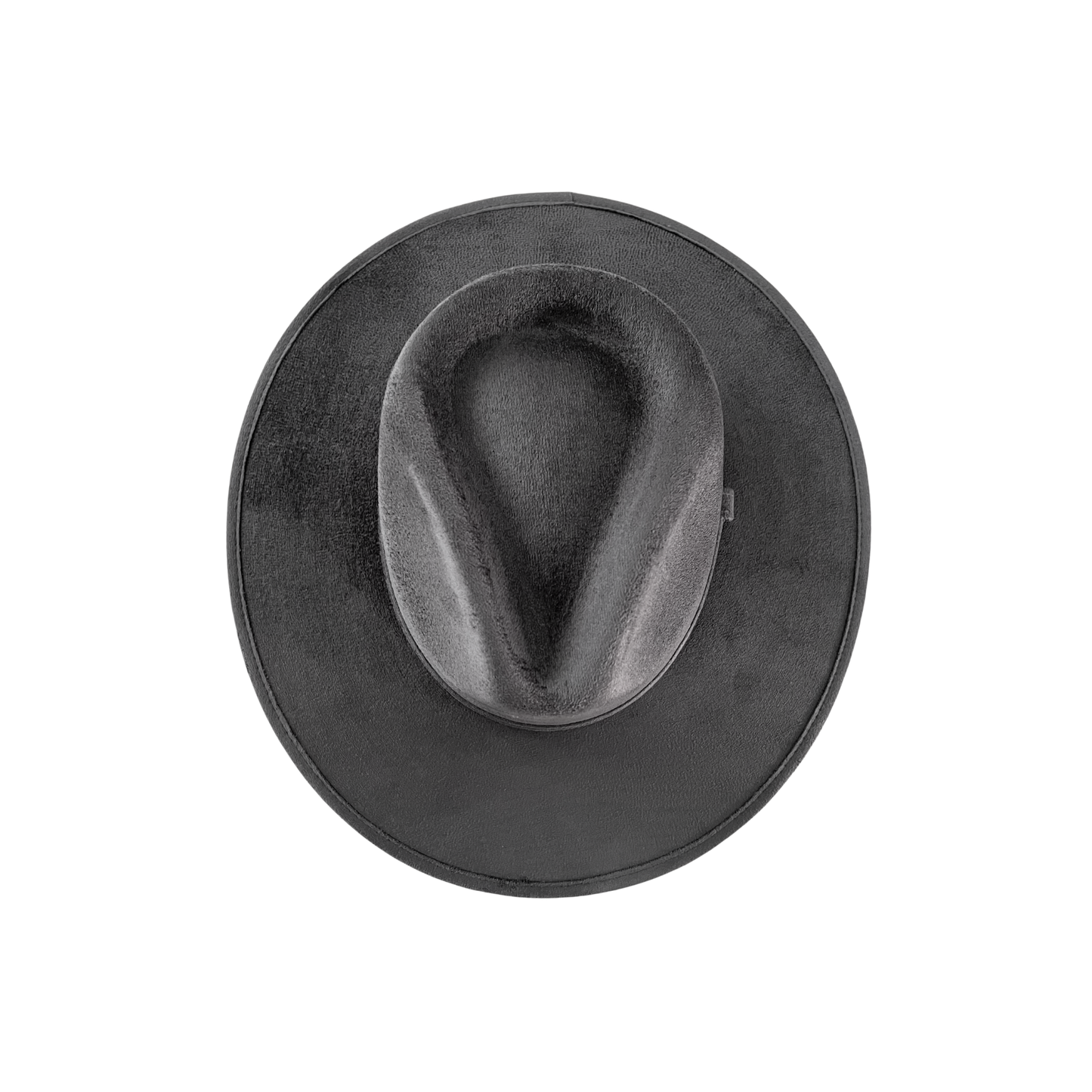 Vegan Suede Rancher Hat: Taupe
