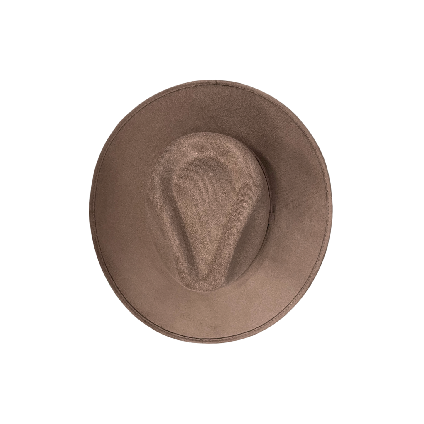 Vegan Suede Rancher Hat: Taupe