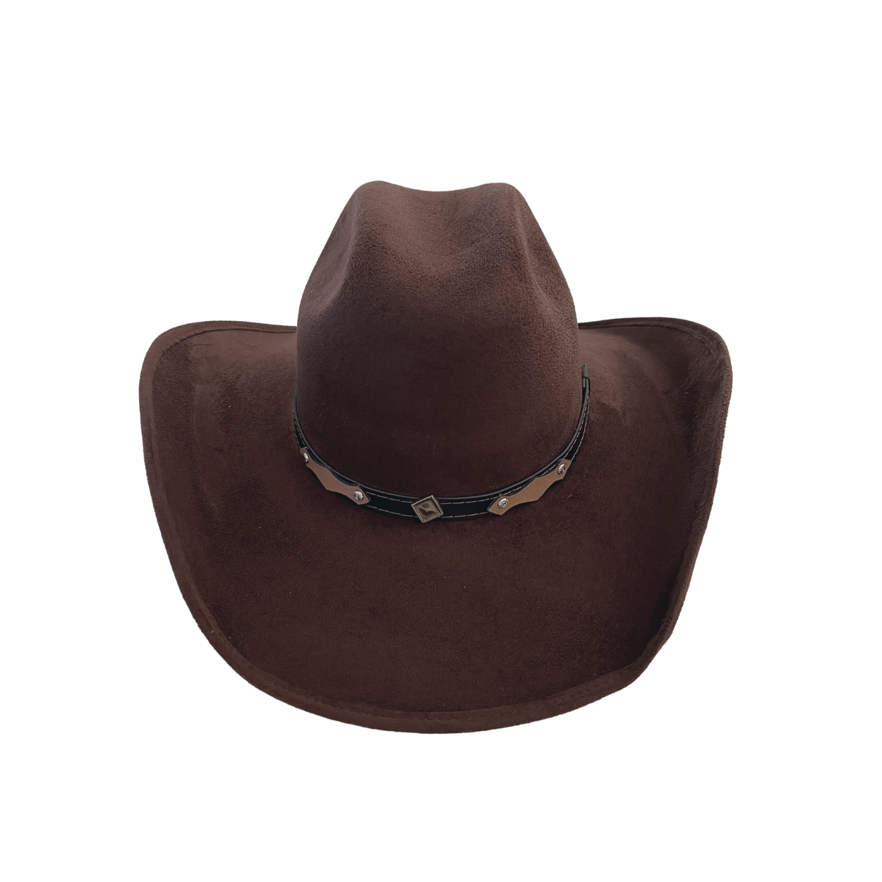 Unisex Vegan Suede Western Cowboy Hat: Red / Medium (56-58cm)