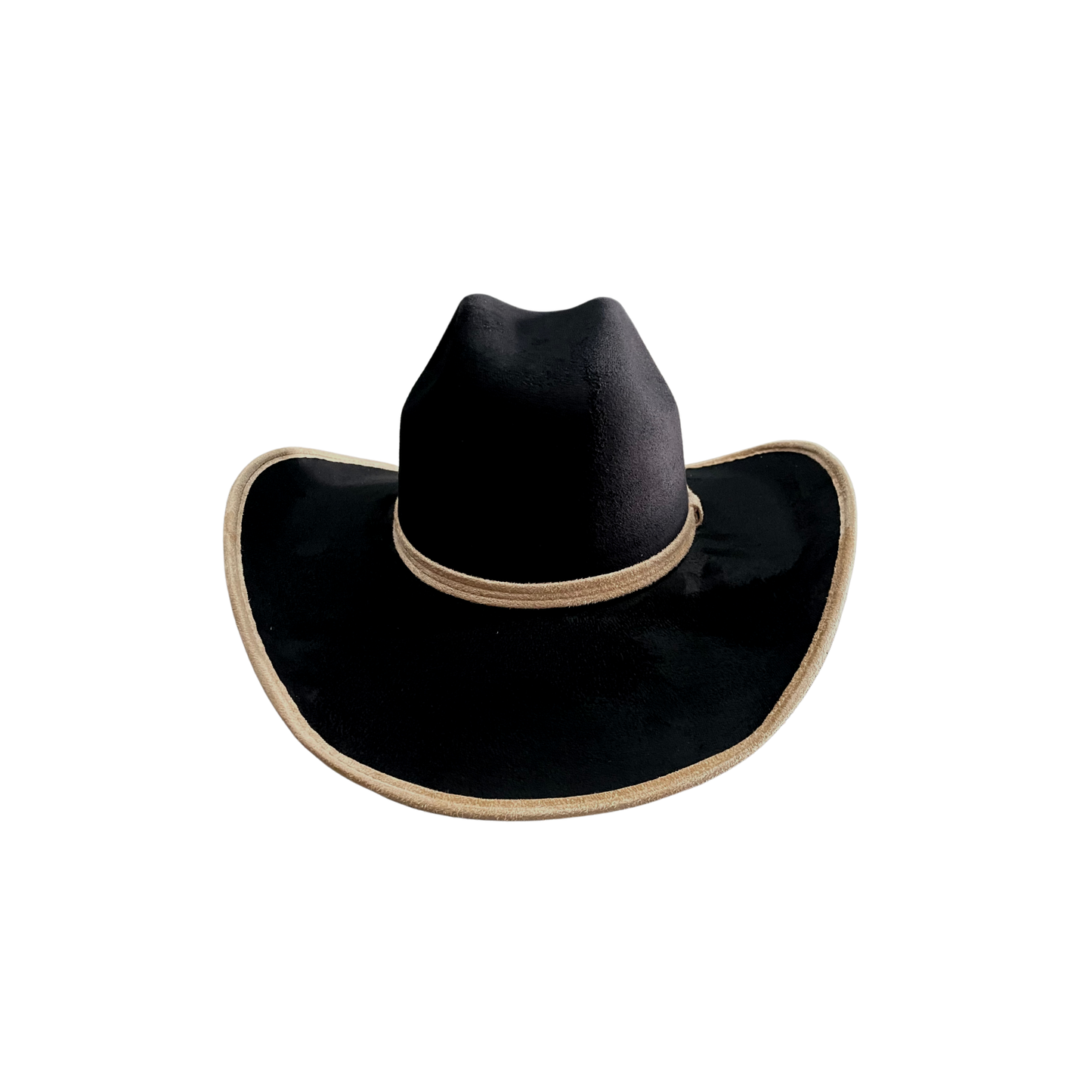 Unisex Vegan Suede Western Cowboy Hat: Red / Medium (56-58cm)