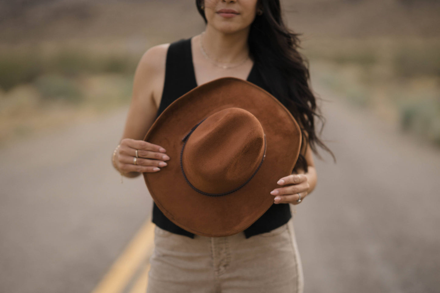 Unisex Vegan Suede Western Cowboy Hat: Red / Medium (56-58cm)