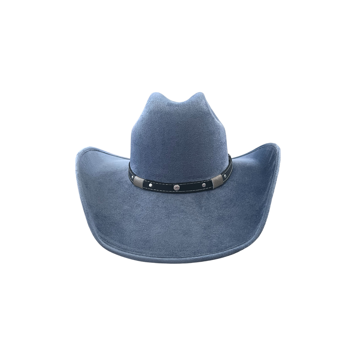 Unisex Vegan Suede Western Cowboy Hat: Red / Medium (56-58cm)