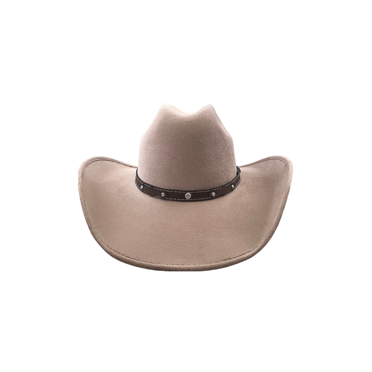 Unisex Vegan Suede Western Cowboy Hat: Red / Medium (56-58cm)