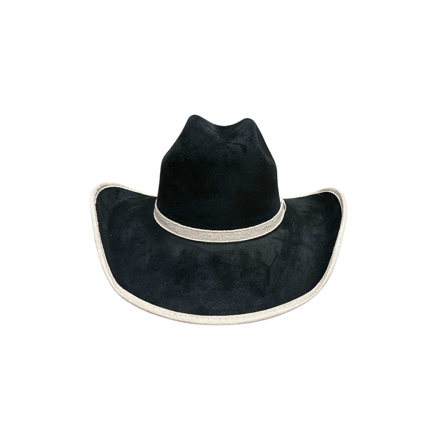 Unisex Vegan Suede Western Cowboy Hat: Red / Medium (56-58cm)