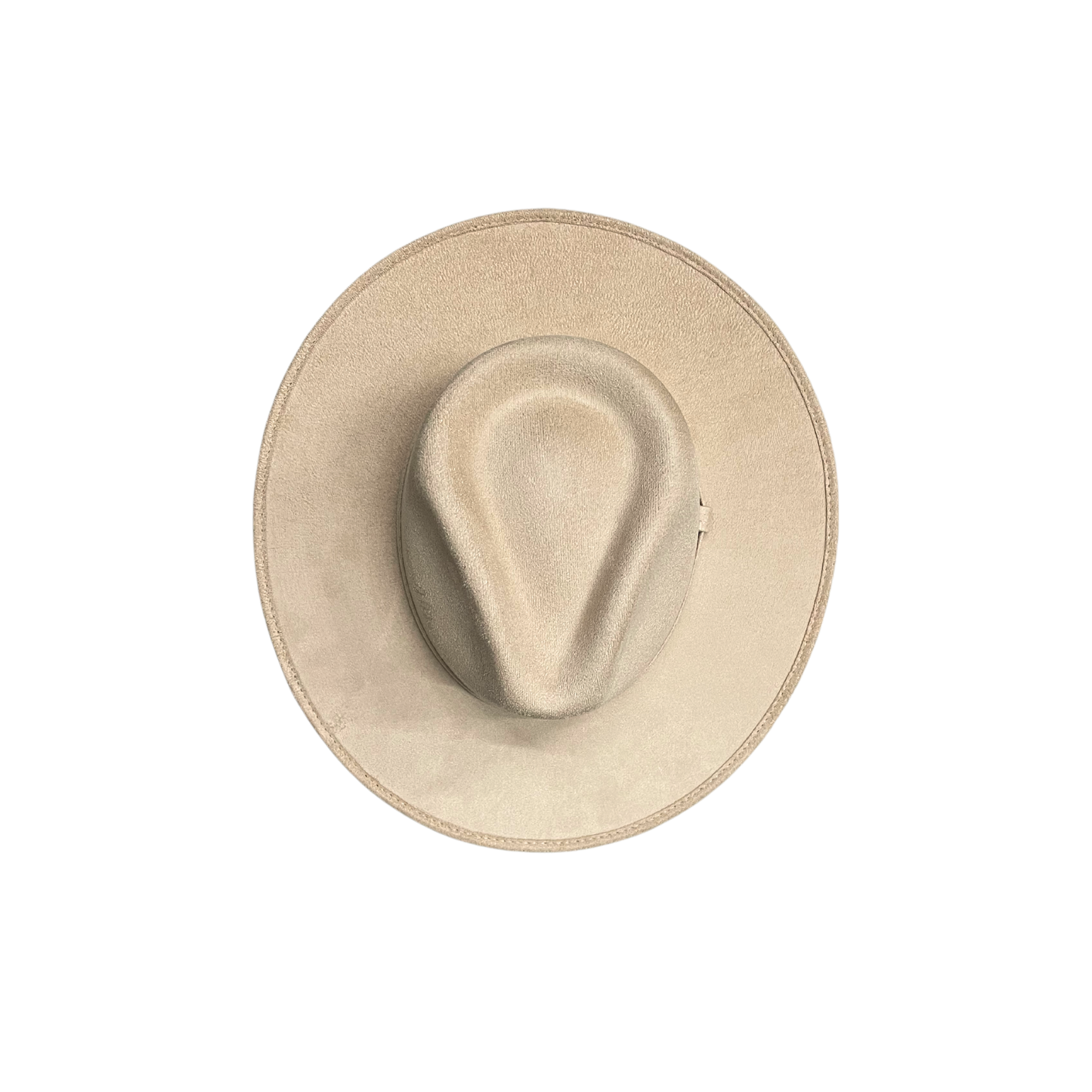 Vegan Suede Rancher Hat: Taupe