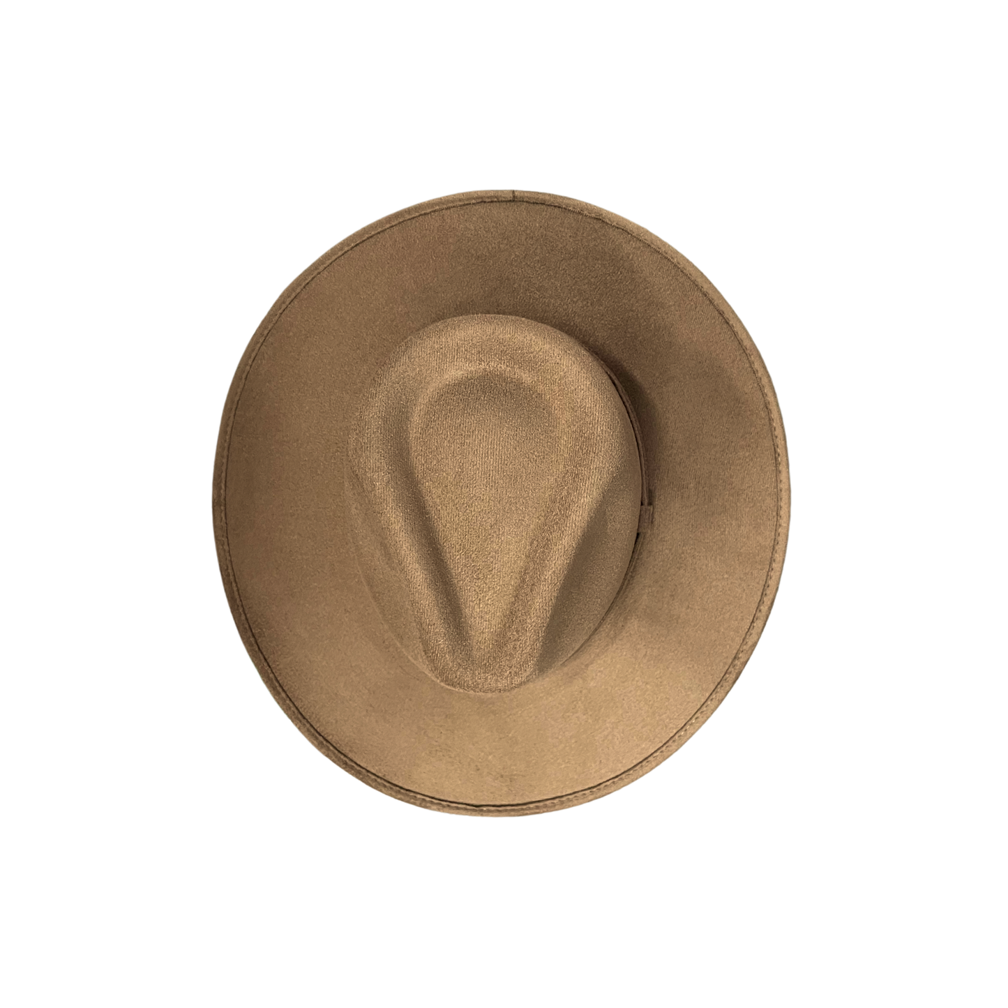 Vegan Suede Rancher Hat: Taupe