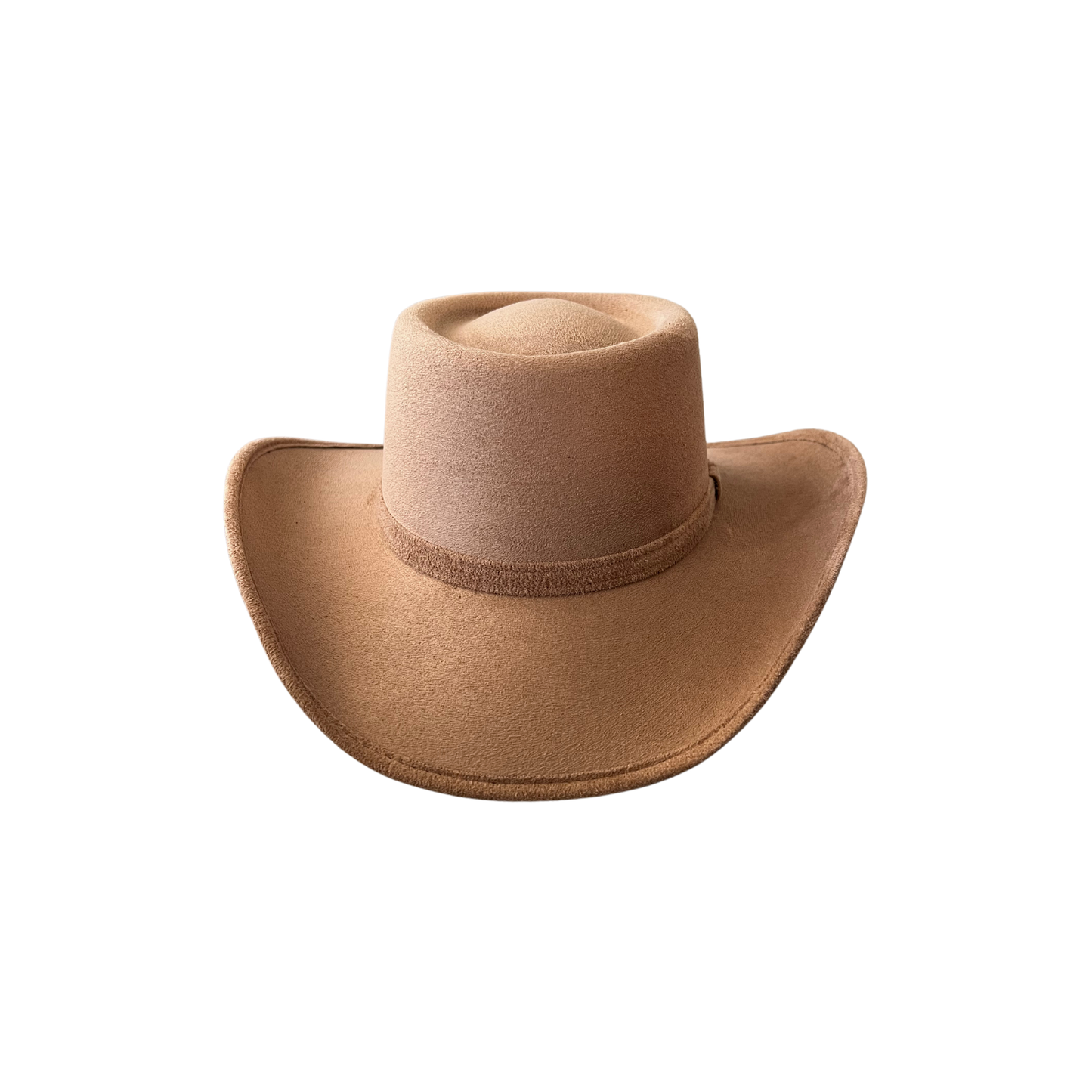 Unisex Vegan Western Gambler Cowboy Hat: Dark Taupe