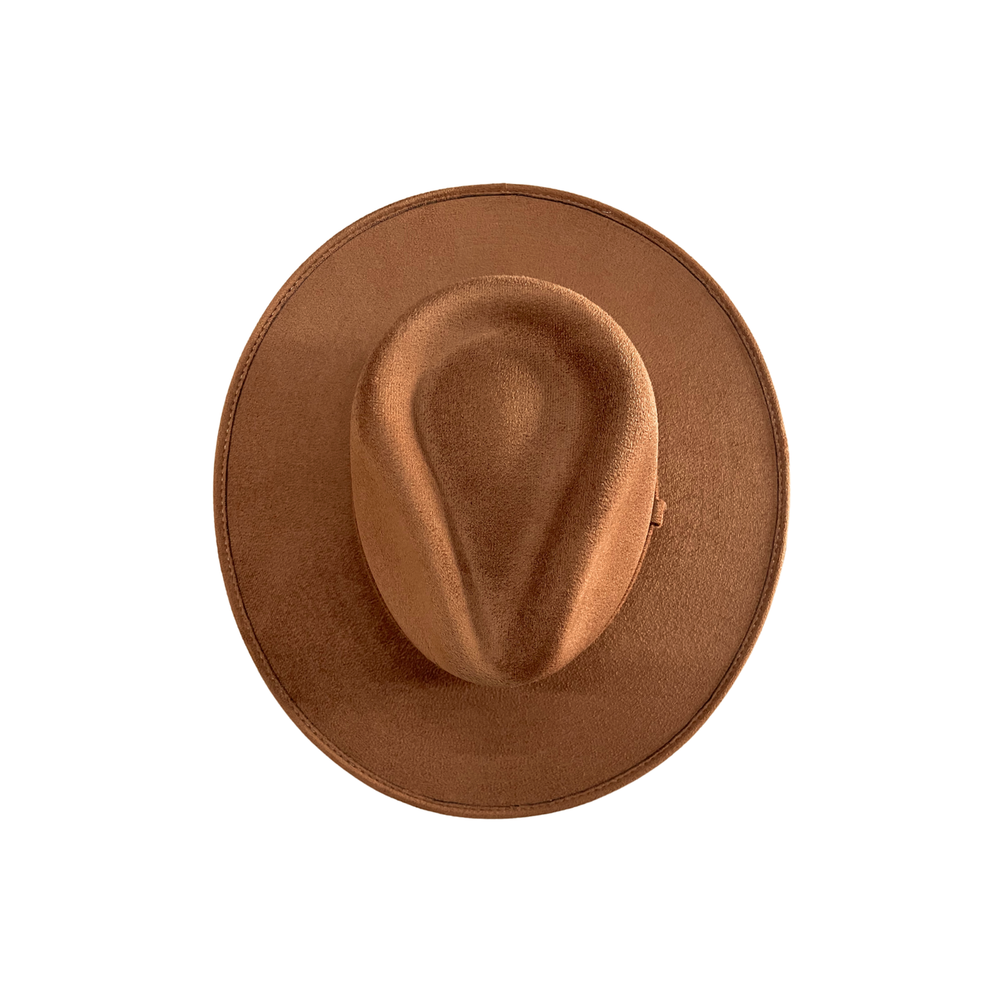 Vegan Suede Rancher Hat: Taupe