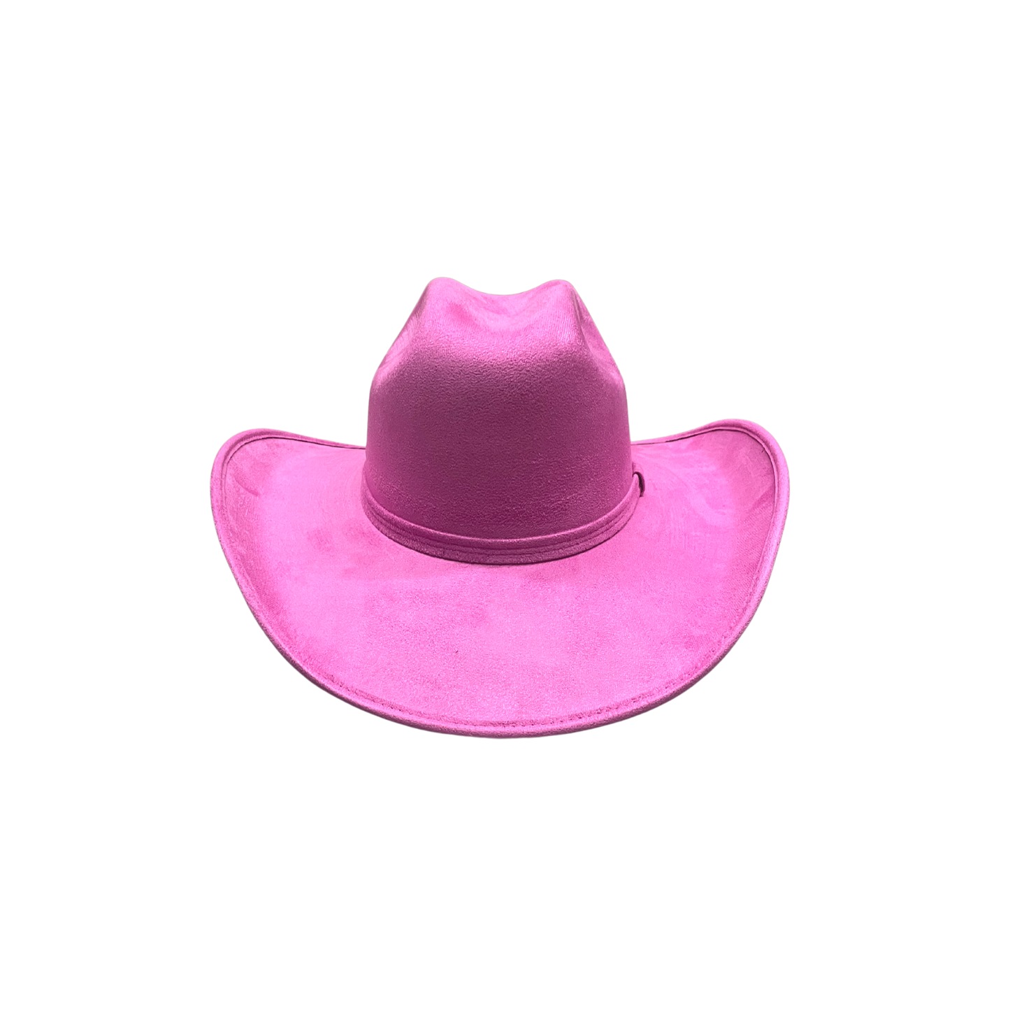 Unisex Vegan Suede Western Cowboy Hat: Red / Medium (56-58cm)
