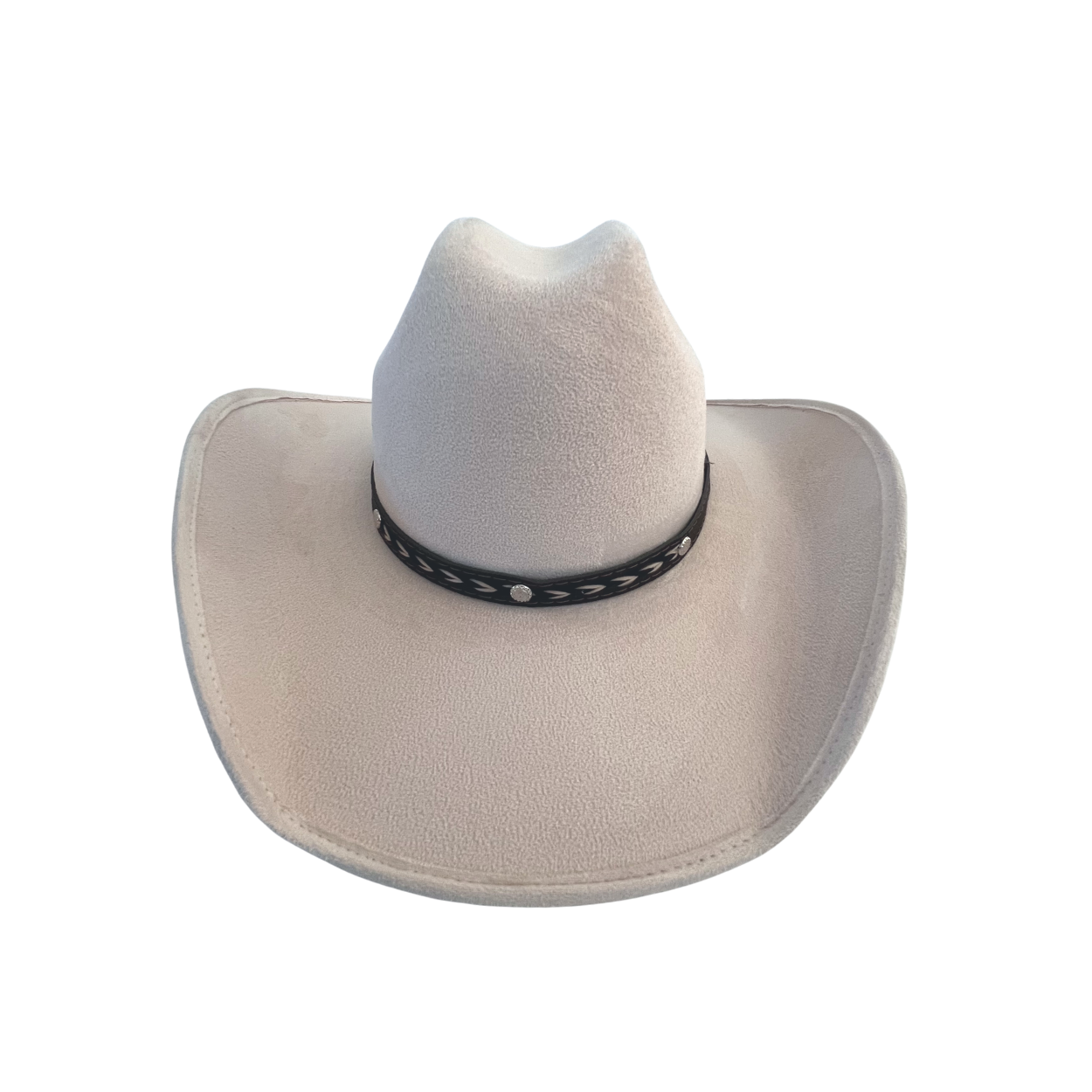 Unisex Vegan Suede Western Cowboy Hat: Red / Medium (56-58cm)