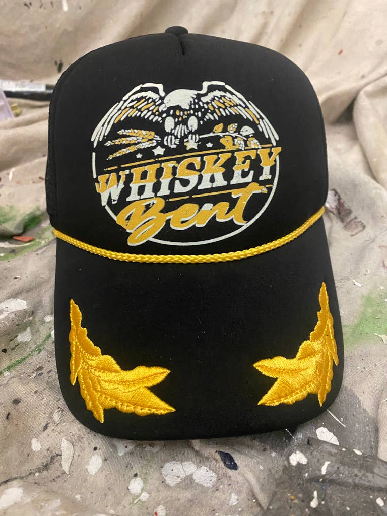 Whiskey Bent sailor rope hat: Black