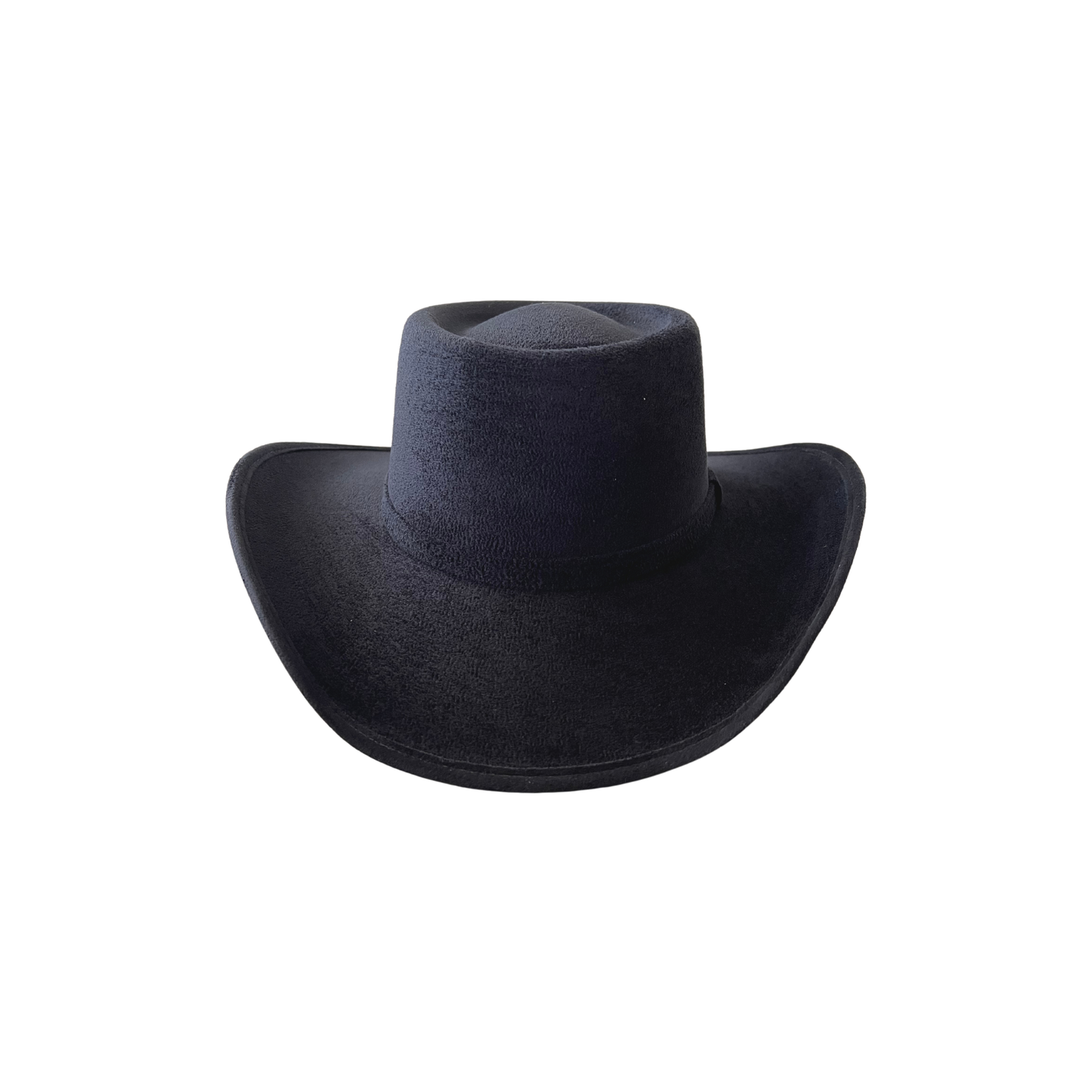 Unisex Vegan Western Gambler Cowboy Hat: Dark Taupe