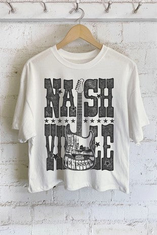 Graphic Mineral Crop Tee Nashville
