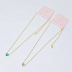 Chained To My Heart Necklace: Clear