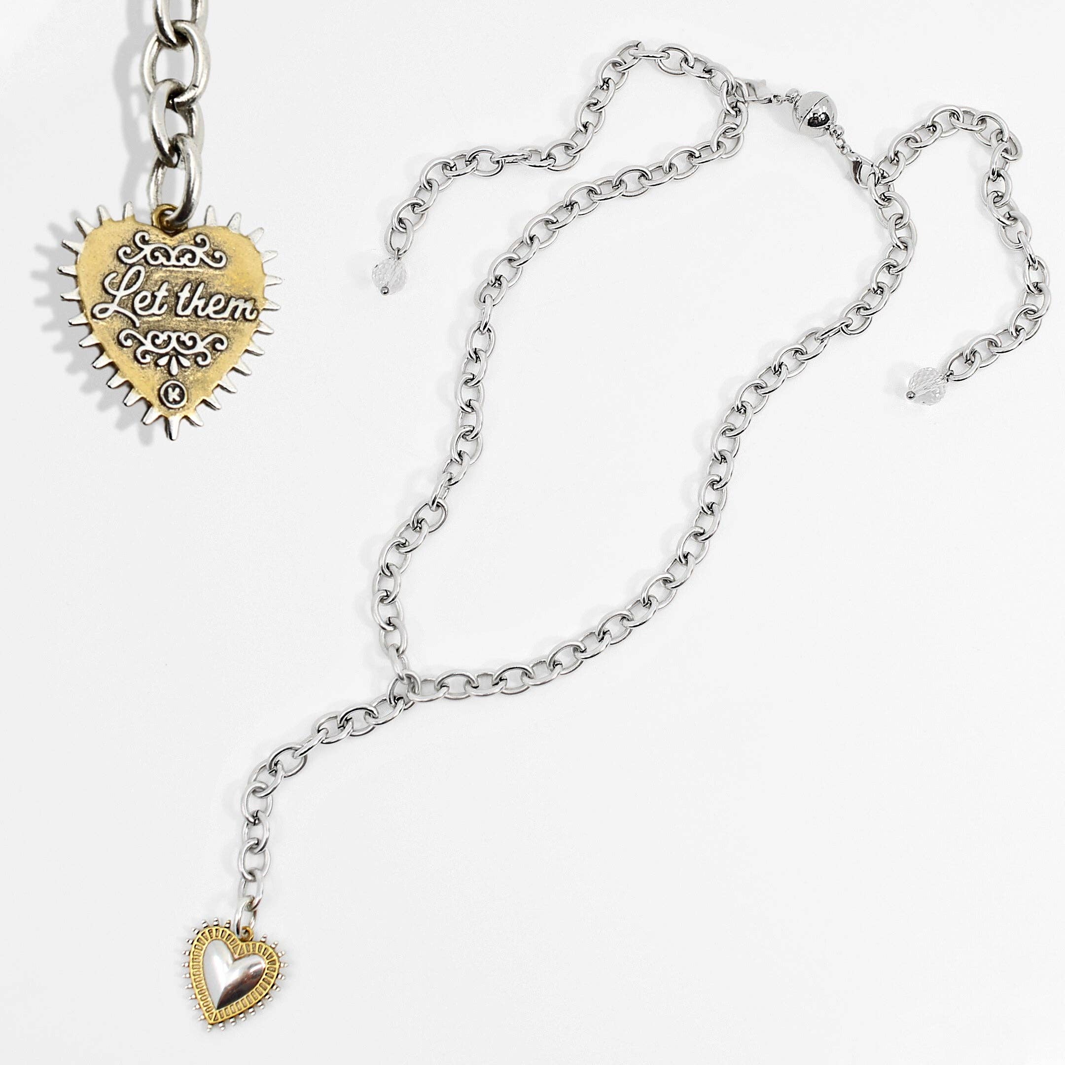 Let Them Heart Adjustable Choker Limited Edition Necklace