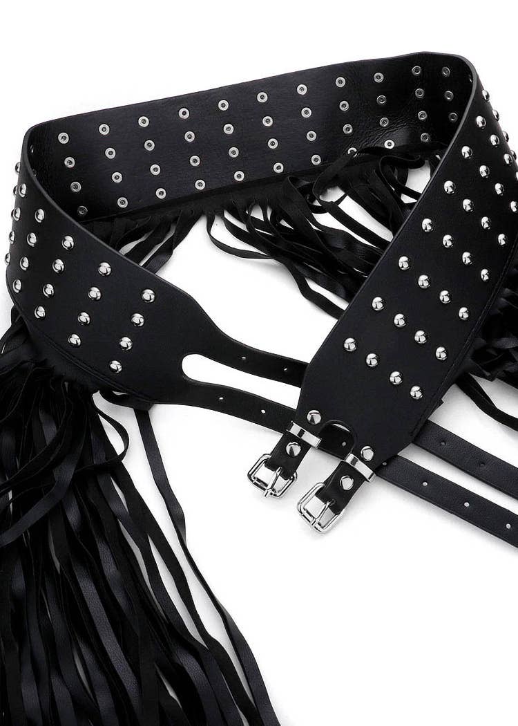 Studded Fringe Festival Belt