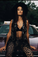 Studded Fringe Festival Belt