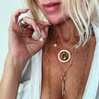 I Am Free Key Dainty Necklace: Gold