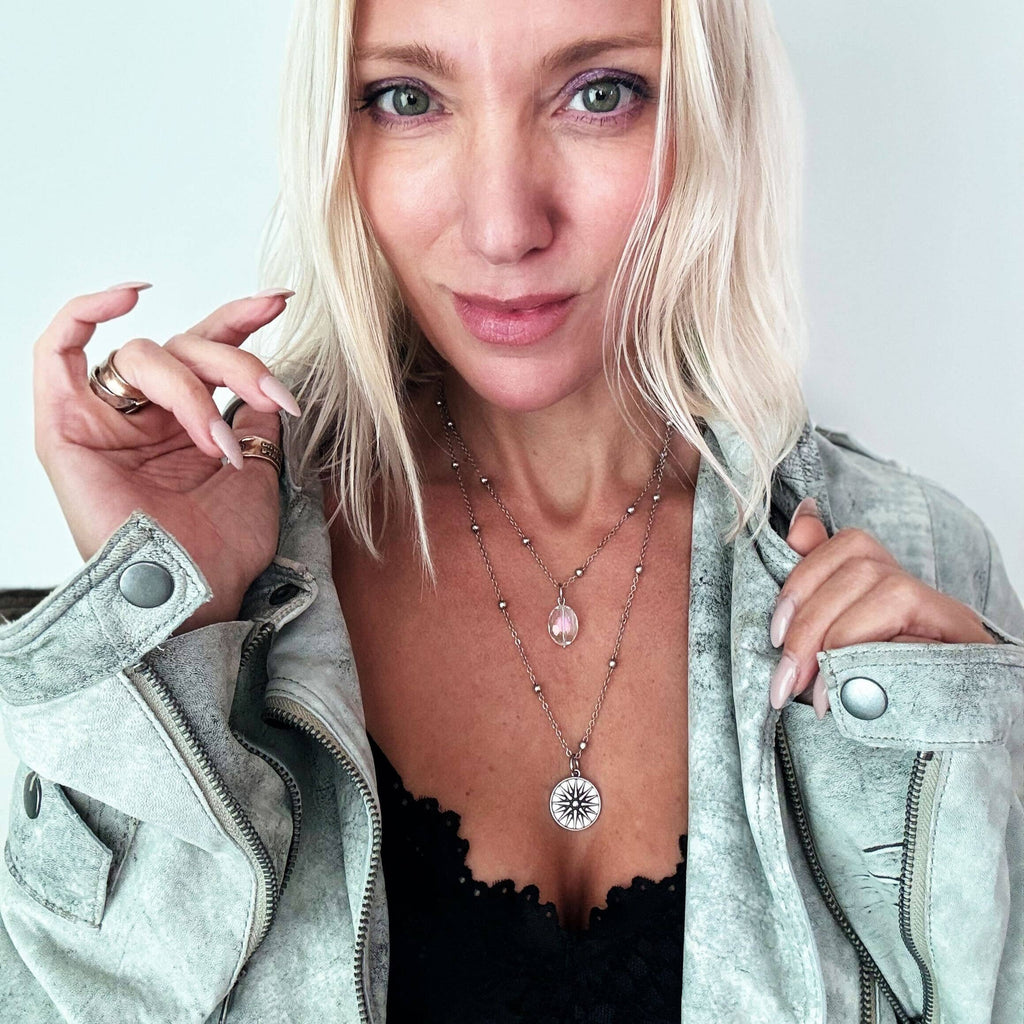 "This Too Shall Pass" Star Dainty Necklace: Gold