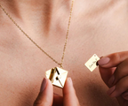 Love Letter Necklace 14k Gold
