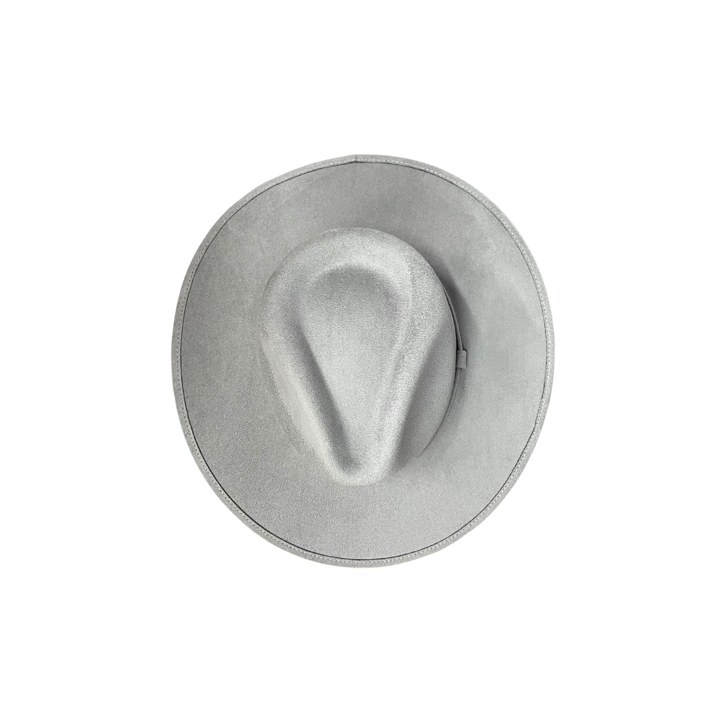 Vegan Suede Rancher Hat: Taupe
