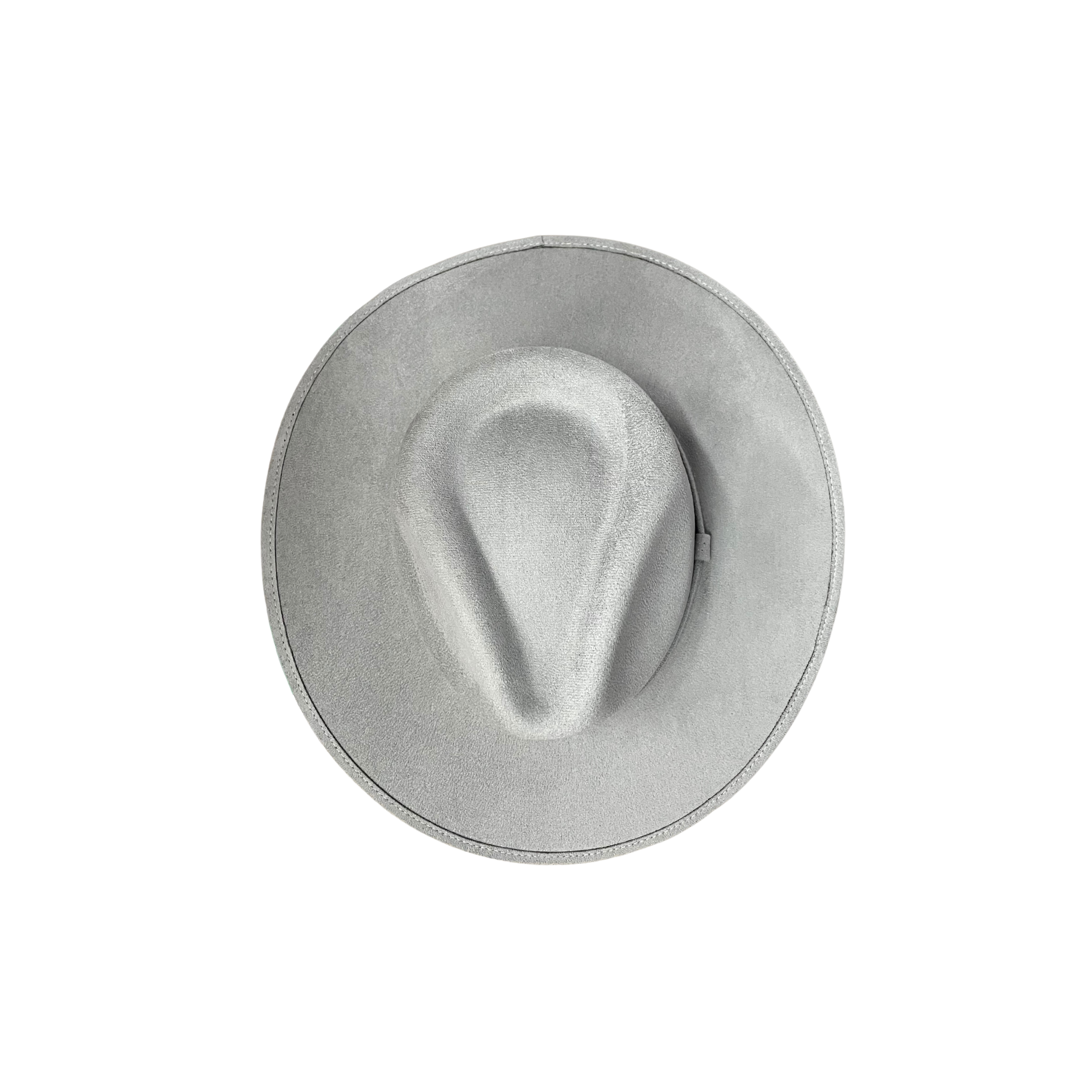 Vegan Suede Rancher Hat: Taupe