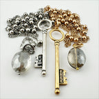 I Am Free Key Dainty Necklace: Silver