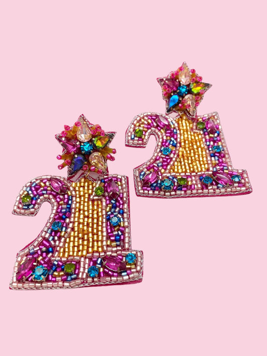 #21 Birthday Earring