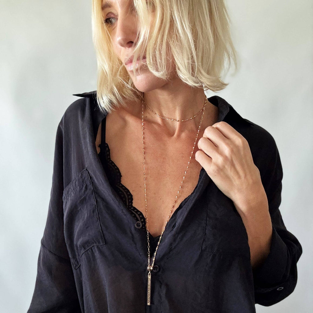 Healing Light Necklace: Antique Gold