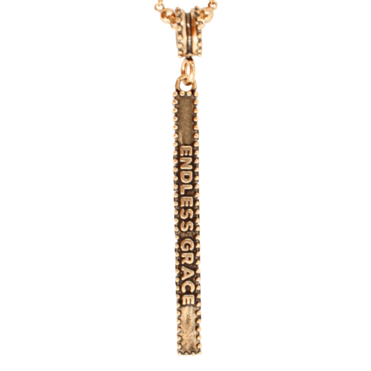 Healing Light Necklace: Antique Gold