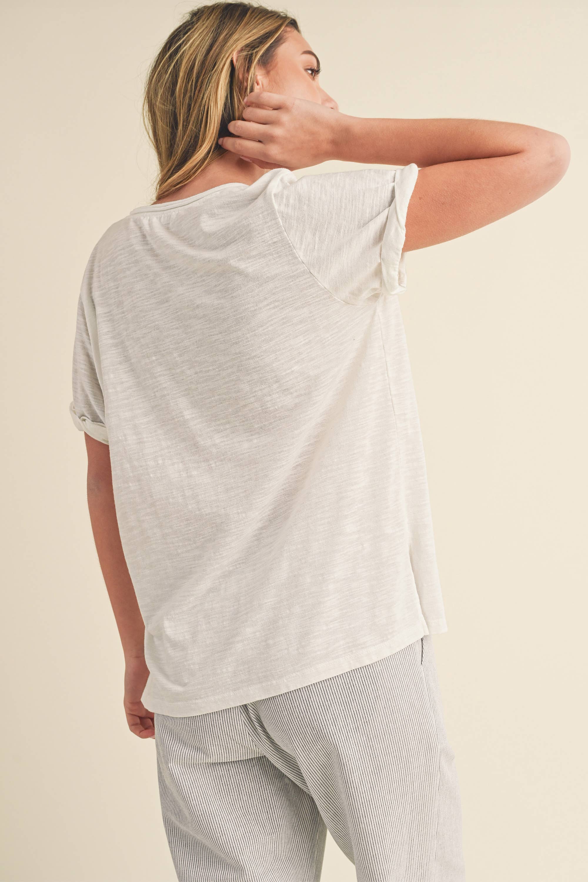 Zoe V-Neck Short Sleeve Tshirt