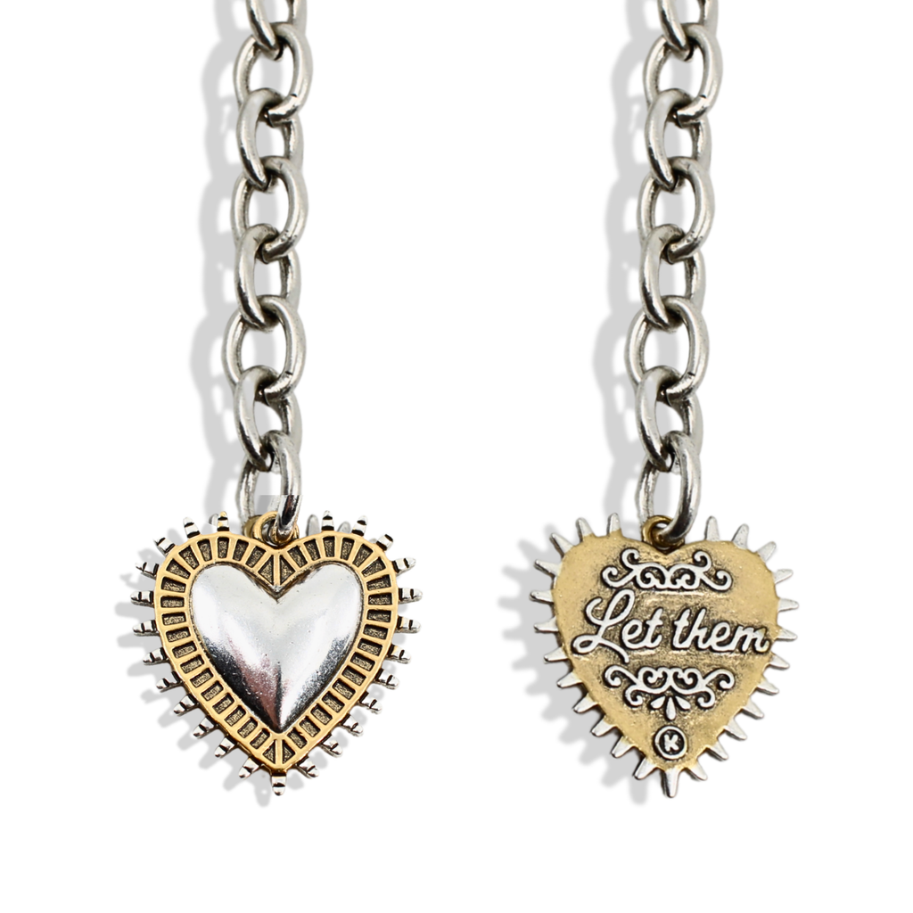 Let Them Heart Adjustable Choker Limited Edition Necklace