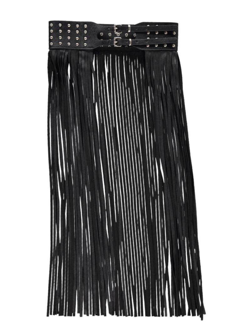 Studded Fringe Festival Belt