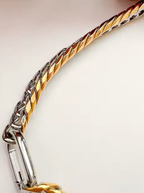 Abby Carabiner Stainless Steel Necklace