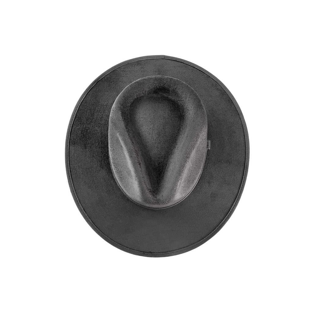 Vegan Suede Rancher Hat: Taupe