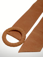 Nivea suede leather belt.: Red