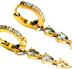Huggie Charm Hoop 14k Earrings