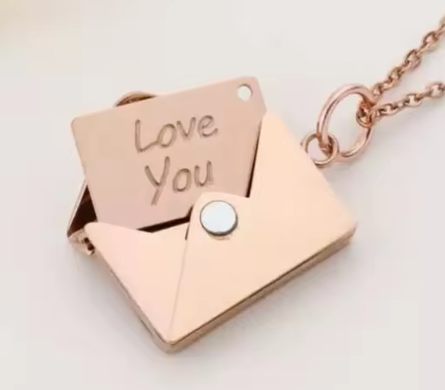 Love Letter Necklace 14k Gold
