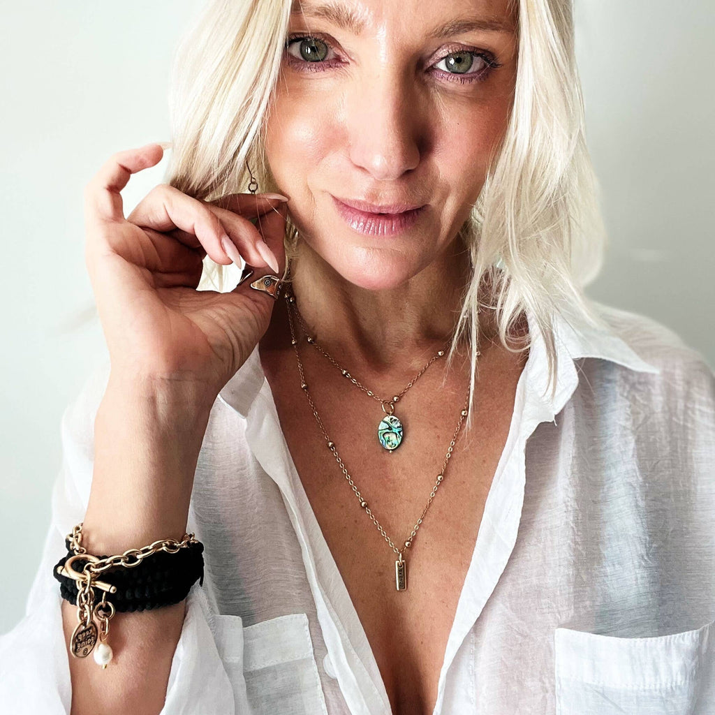 Badass Dainty Necklace: Antique Gold