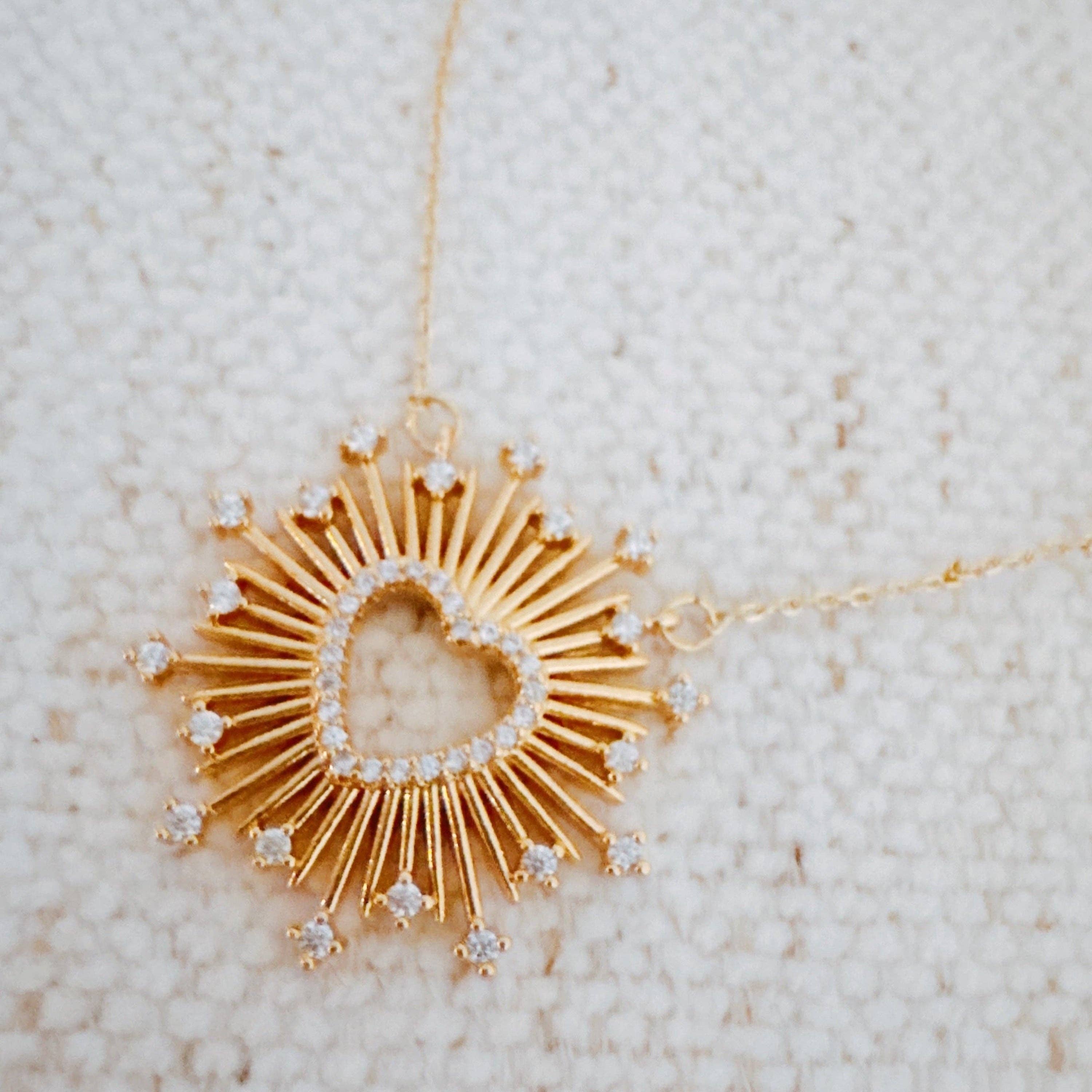 Heart Of Shine Fine Work Necklace