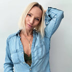 Stay Calm Klink Necklace: Gold