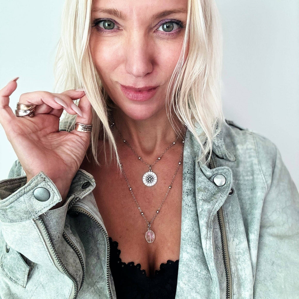 "This Too Shall Pass" Star Dainty Necklace: Gold