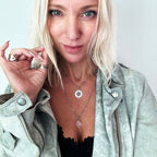 "This Too Shall Pass" Star Dainty Necklace: Gold