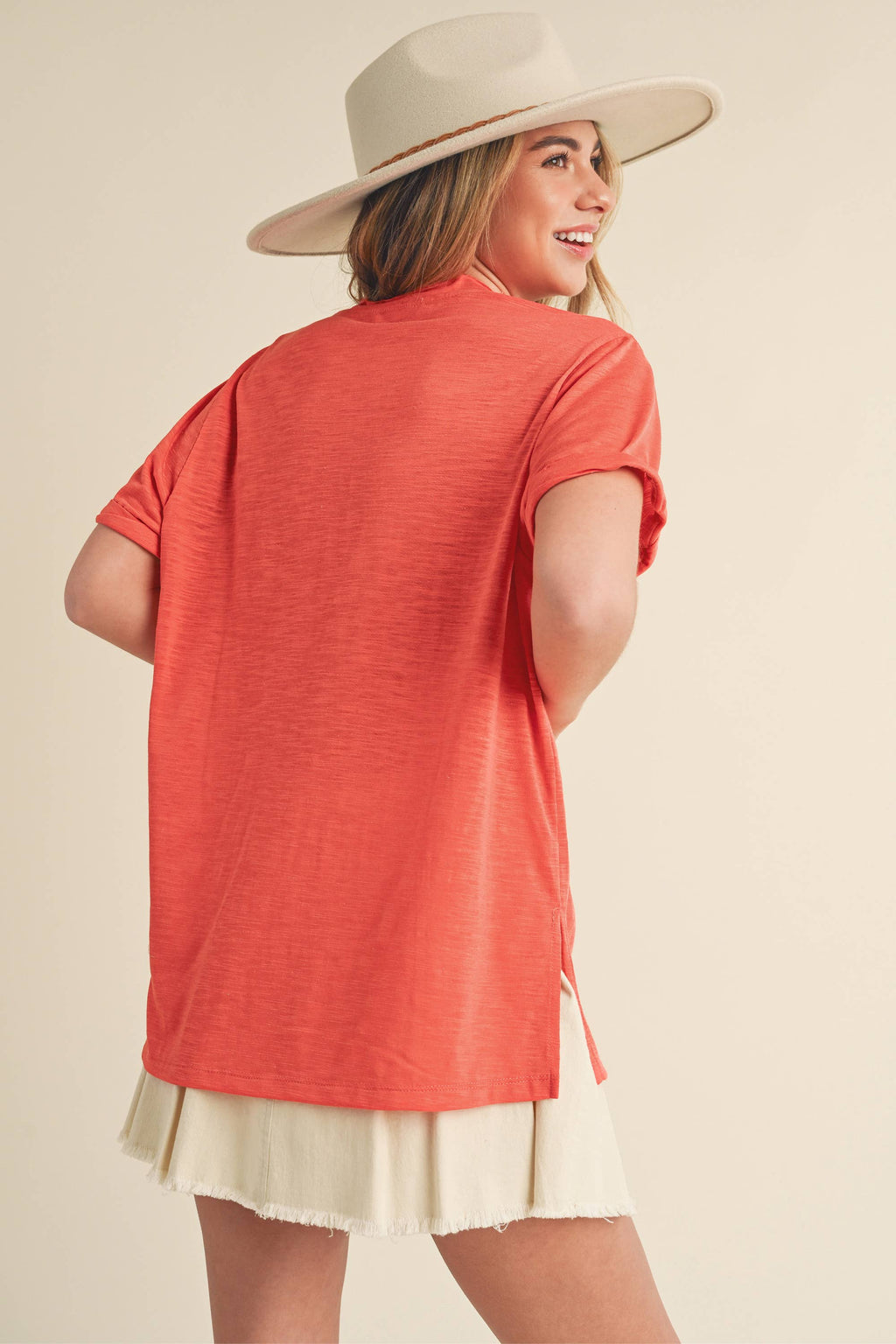 Zoe V-Neck Short Sleeve Tshirt