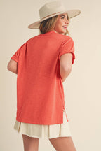 Zoe V-Neck Short Sleeve Tshirt