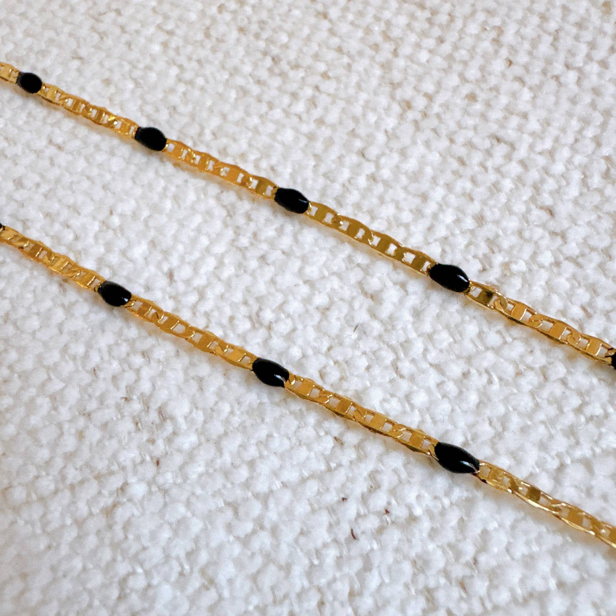Color Pop Enamel Chain Necklace: Pink