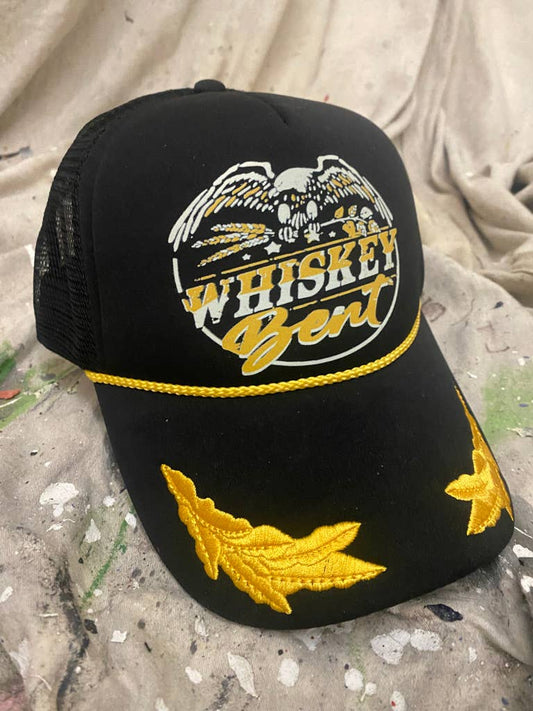 Whiskey Bent sailor rope hat: Black