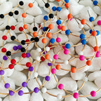 Games On Cloud Nine Hoop Earrings: Fuchsia